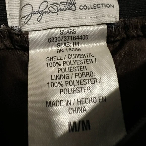 Jaclyn Smith Collection Blue Brown Pleated Skirt Medium - Picture 2 of 2